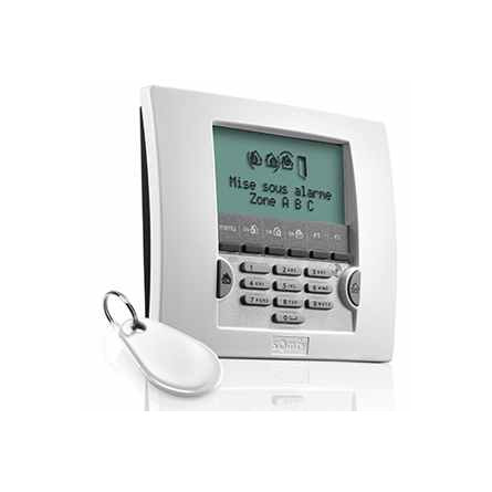 Somfy alarme : clavier LCD blanc avec badge (so 2401013) - Expert domotique