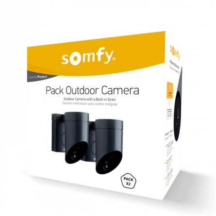 SOMFY 1870472 - 2 Outdoor Camera grises - Caméras de surveillance
